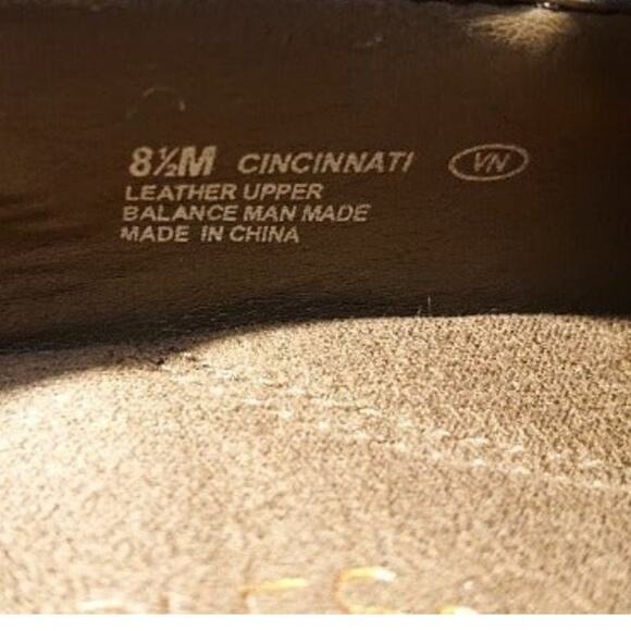 Aerosoles Cincinnati Oxfords Lace Up Square Toe Chunky Heels Brown Womens 8.5M - Picture 7 of 7